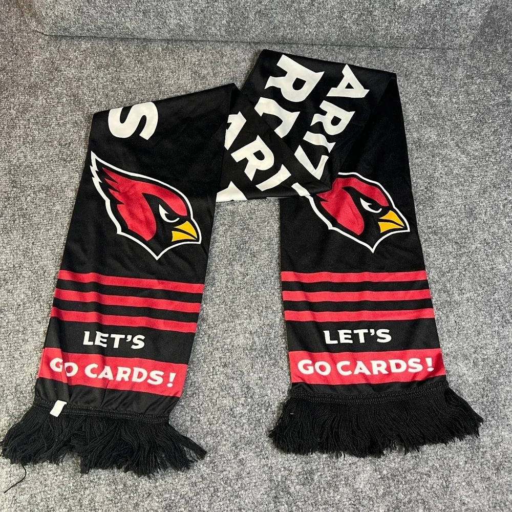 Rise‎ Up Red Sea! Arizona Cardinals Scarf Mens One Size Multicolor Fringe Edge